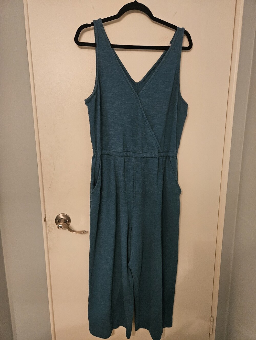 Teal Capri Jumpsuit